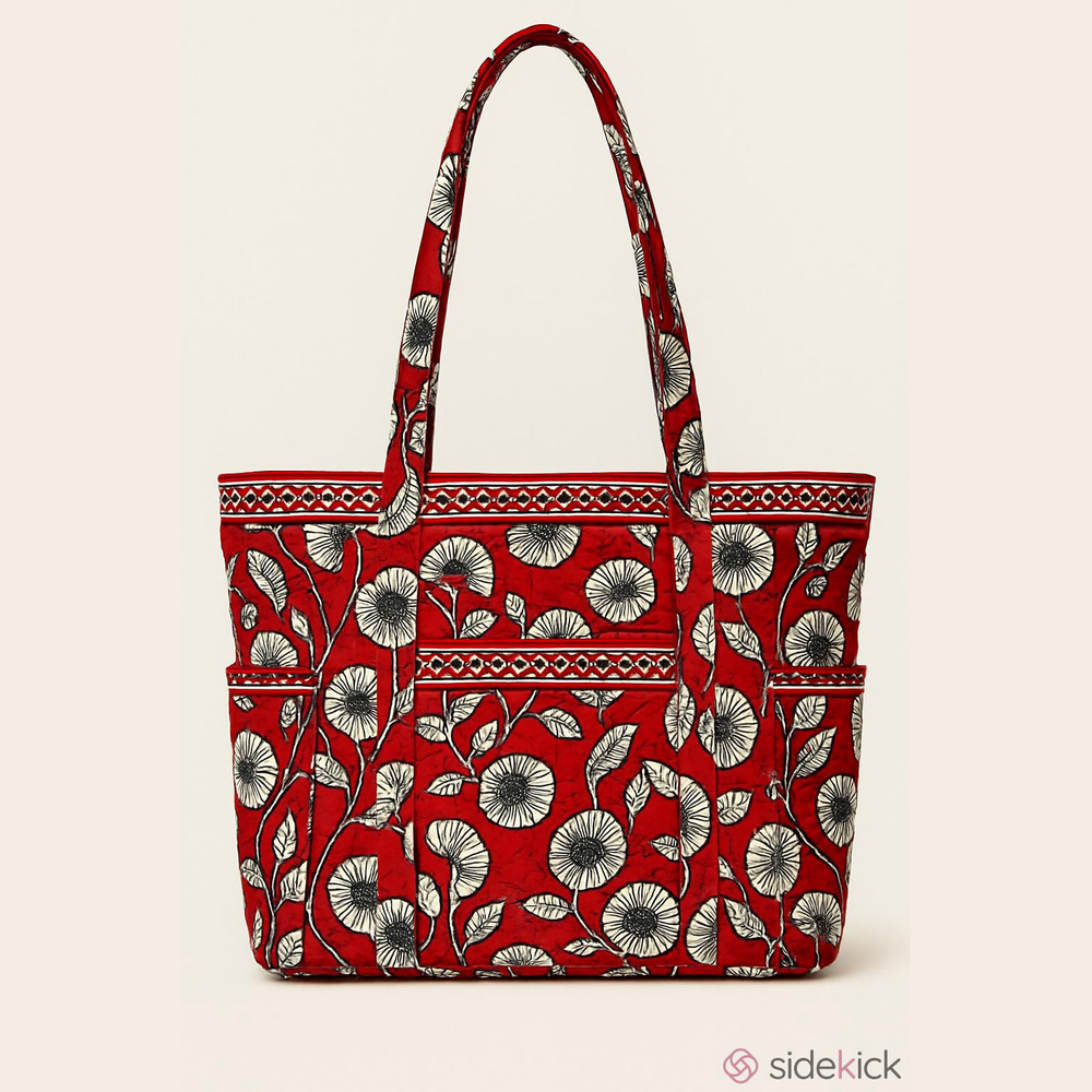 Vera Bradley Red and White Floral Tote